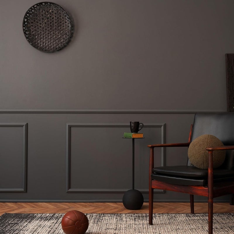 Innconee 19.7ft Peel and Stick Molding Chair Rail Panel Flexible Wall Molding Trim Self Adhesive Panel Moulding for DIY Home Wall Decor Protection Cabinet Border Frame (1.26 Inch,Stylish,Black) - Image 5
